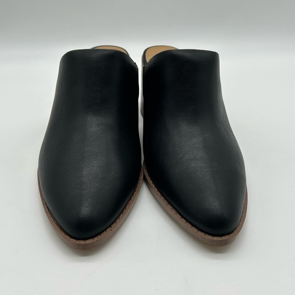 dv by Dolce Vita Black Leather Block Heel Mules Women’s Size 8 NWB - Picture 5 of 10